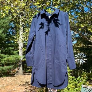 NWT Chico's Dark Blue Collared Shirt Dress